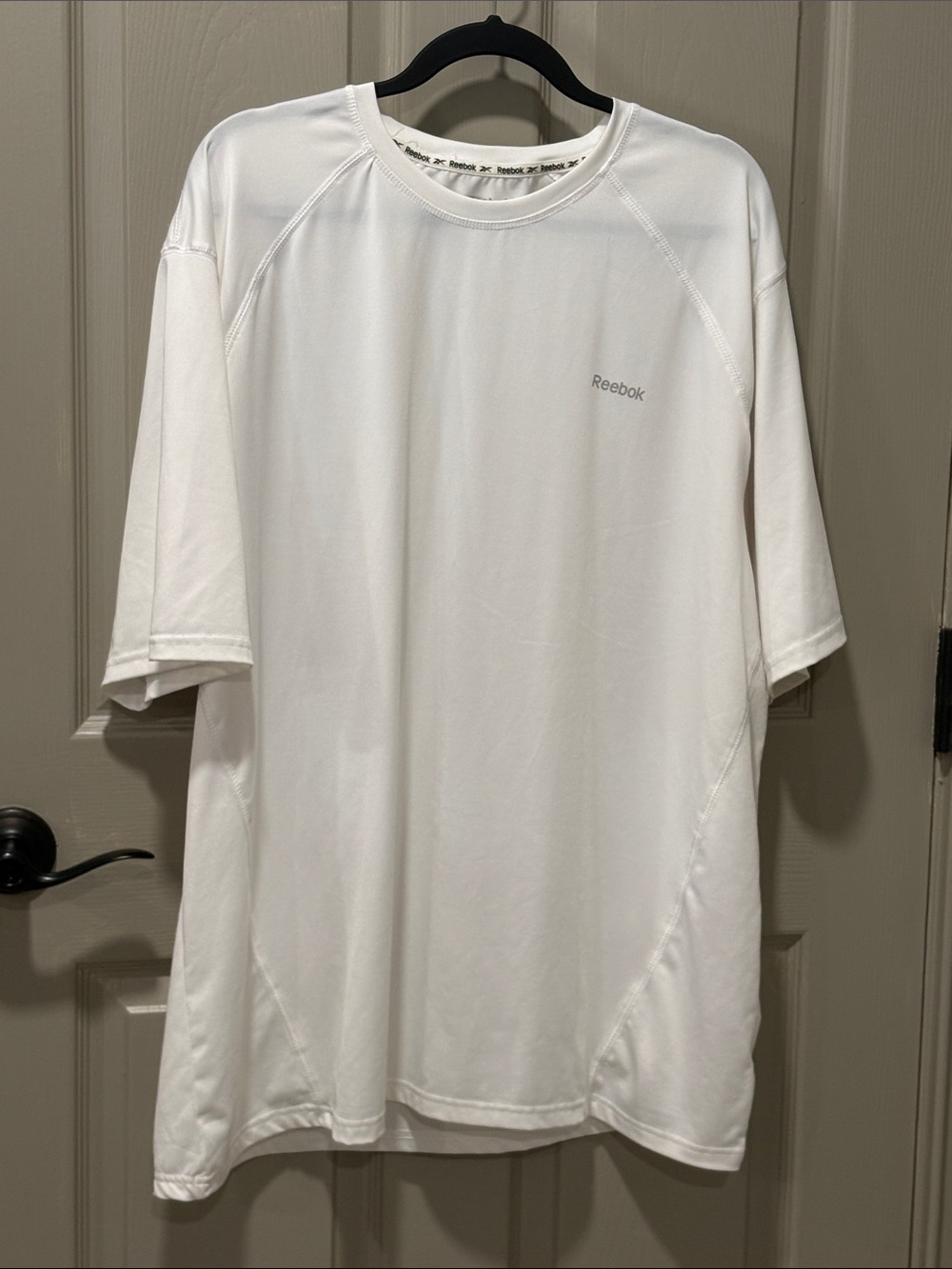 Reebok Men’s White Performance Crewneck Shirt